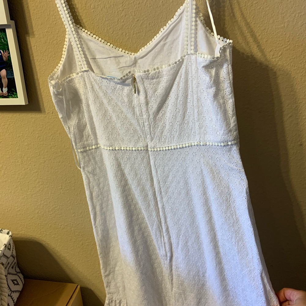 Draper James white eyelet dress